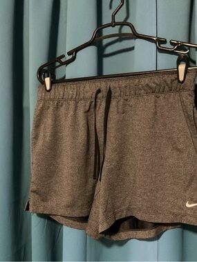 Nike Women’s Charcoal Gray Athletic Shorts with Drawcord